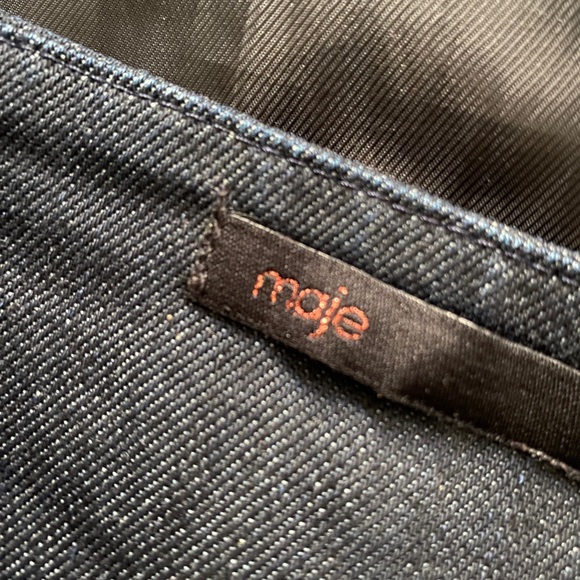 Maje black denim skirt size 38 - Picture 3 of 5